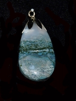 Blue Picture Agate